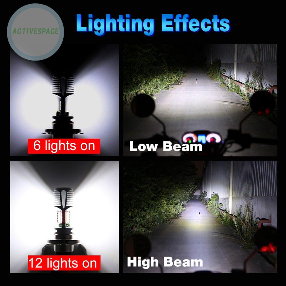 1 Đèn Pha LED P15D H4 12 Bóng H4 / T19 Chuyên Dụng Cho Xe Mô Tô