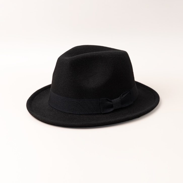 Mũ Phớt Nam Trung Niên FN34 Vành 4.5Cm Cao Cấp Chất Liệu 100% Nỉ - Nón Fedora Chóp Cổ Điển