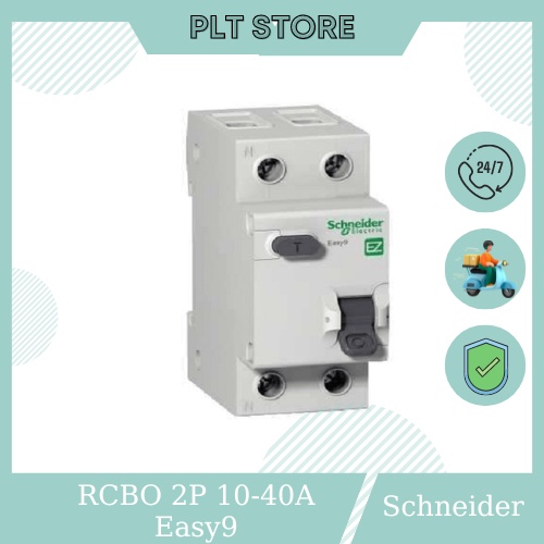 Cầu giao chống rò, chống giật Easy9 RCCB Schneider 2P 30mA 25A (EZ9R36225), 40A (EZ9R36240), 63A (EZ