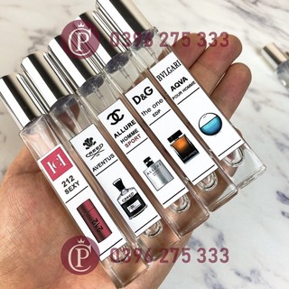 Tem dán lọ chiết nước hoa loại dài - dạng ảnh -