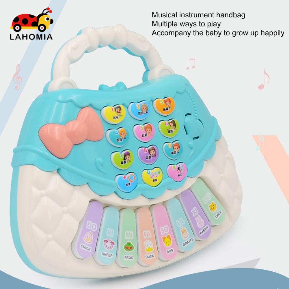Đàn piano đồ chơi LAHOMIA 8 phím có đèn và nhạc cho bé