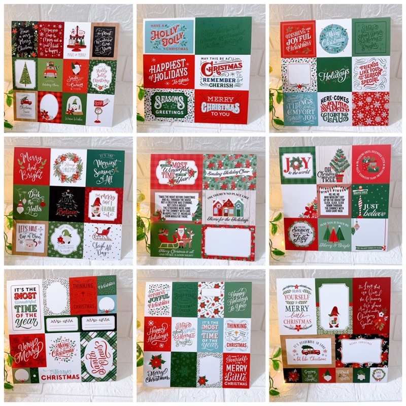 Lẻ sticker, tag, card chủ đề Noel (Giáng sinh) mới nhất