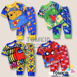 Đồ bộ cho bé trai. bộ tay ngắn quần dài thun lạnh 3d loại 1 9-40kg - đồ bộ bé trai tomkids