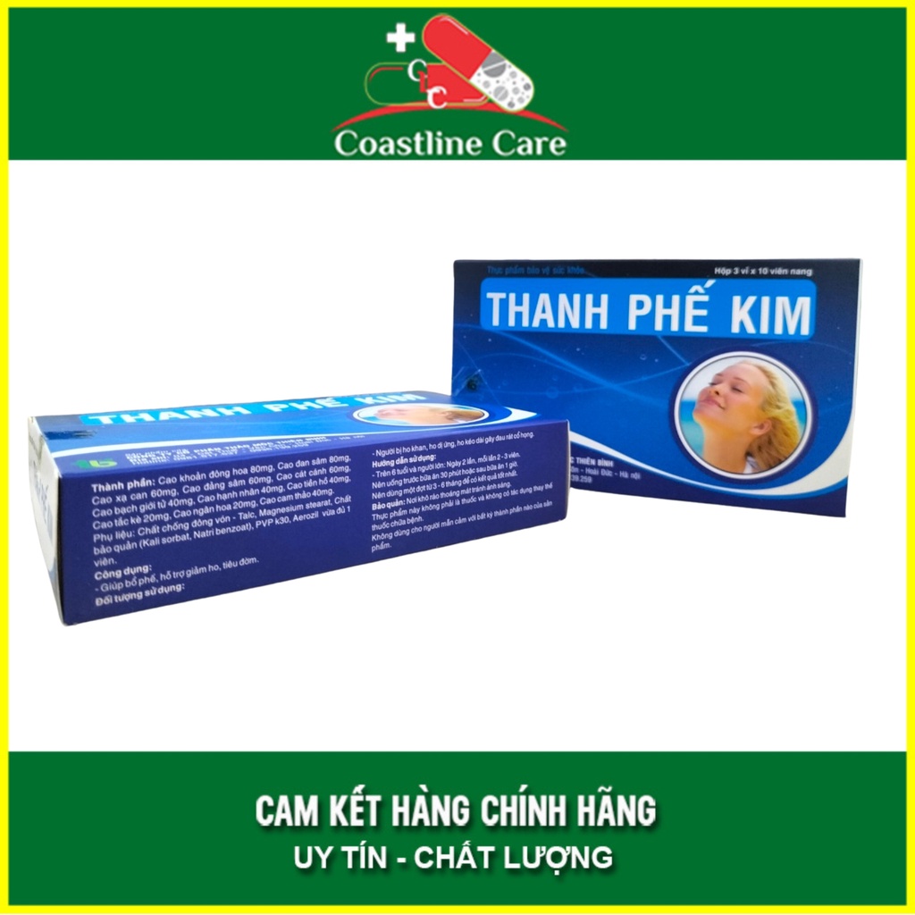 Thanh Phế Kim hỗ trợ bổ phế giảm ho khan  - CLC Pharmacy