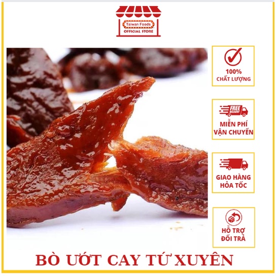 Bò Ướt Cay Tứ Xuyên Siêu Ngon - Bịch 12gr