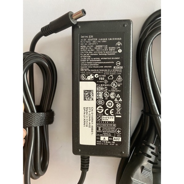 Sạc Laptop Dell 19v 3.34A Chân kim nhỏ 3567 3568 7347 7348 3558 3559 XPS 11 13