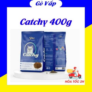 Hạt catchy gói 400gr thức ăn hạt khô cho mèo vị gà - cá ngừ