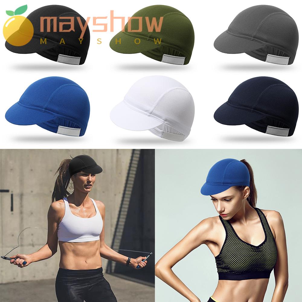 Mũ trùm đầu thoáng khí màu trơn co giãn thoáng khí chống bụi khi đi xe đạp