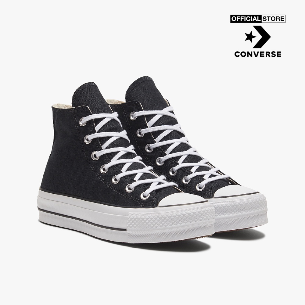 CONVERSE - Giày sneakers nữ cổ cao Chuck Taylor All Star Lift 560845C-0050_BLACK