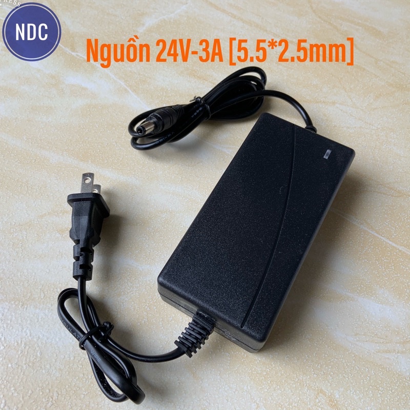 Nguồn DC 24V-3A Jack 5.5*2.5mm