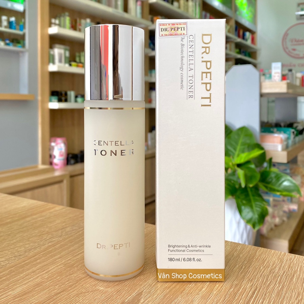 Nước Hoa Hồng Centella Toner Dr.Pepti+ 180ml(có tem chính hãng)