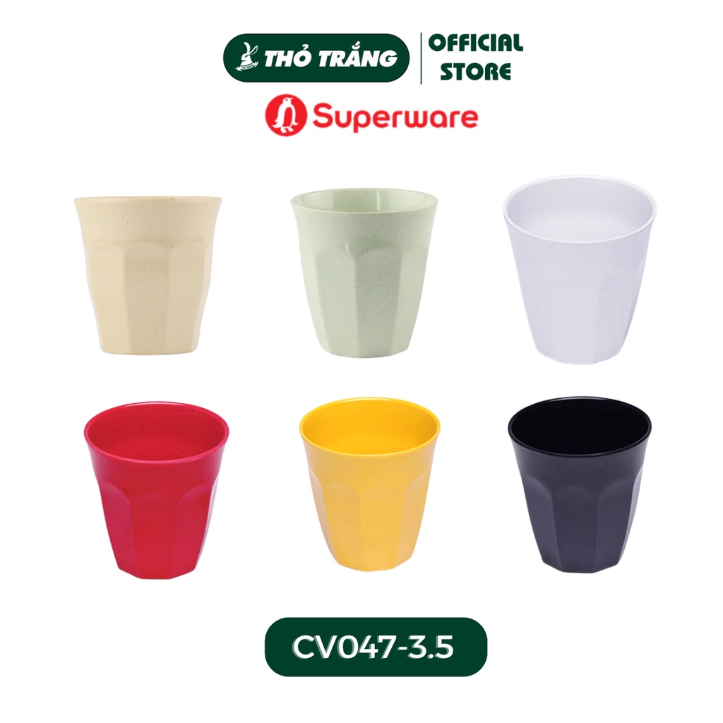 Ly trà đá nhựa melamine xuất khẩu đủ màu Cv047 superware