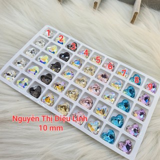 Đá khối K9 hình trái tim 10 mm