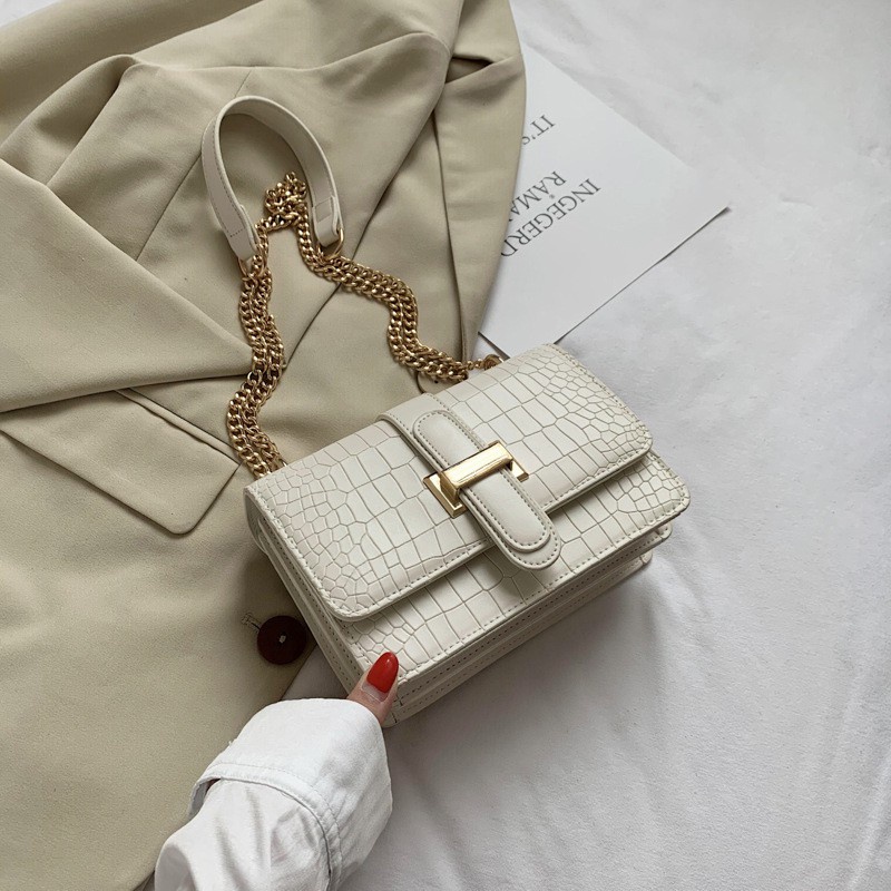 Túi Xách Đeo Vai Vân Đá Thời Trang Cao Cấp Sang Trọng