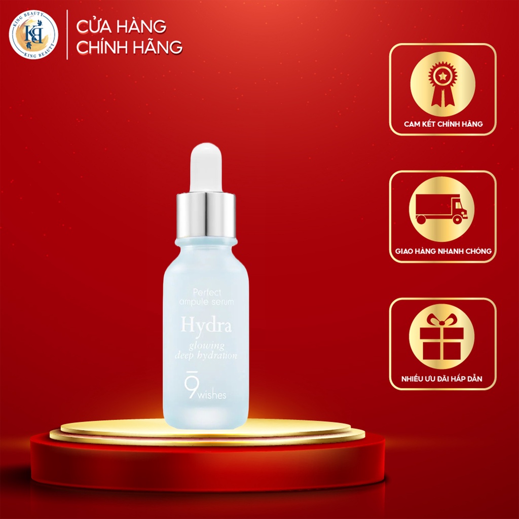 Tinh Chất Cấp Ẩm Và Dưỡng Sáng Da 9 Wishes Hydra Skin Ampule Serum 25ml