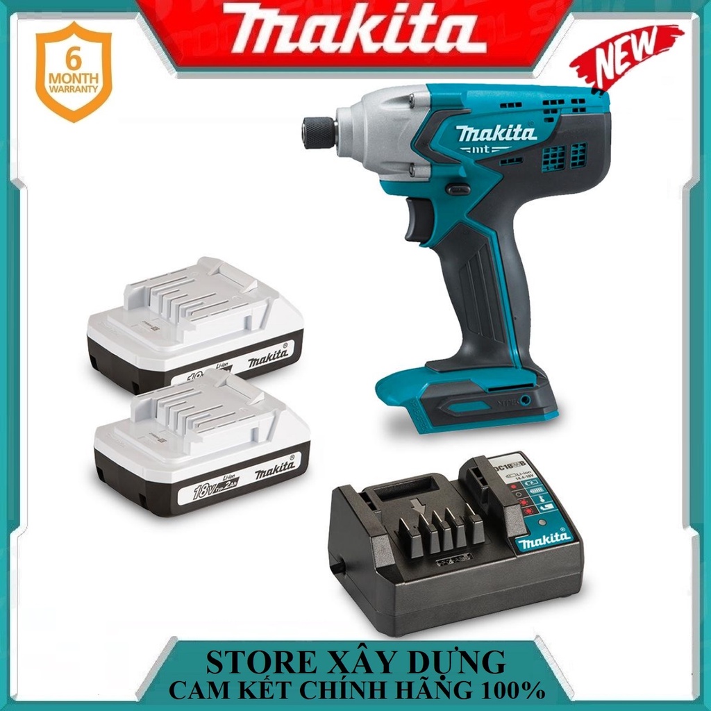 MÁY VẶN VÍT DÙNG PIN(BL1815G*2+DC18WB)(18V) MAKITA M6901D001 - HÀNG CHÍNH HÃNG
