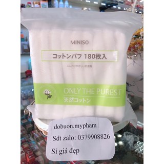 Bông tẩy trang MINISO 180 miếng