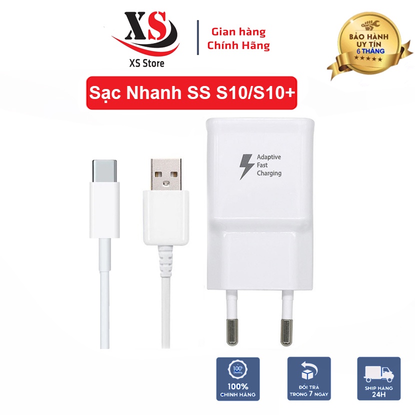 Bộ Sạc Nhanh SS S8/S9/S10 - Sạc Nhanh 3.0, Cáp Type C - XS Store