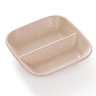 Đĩa đựng gia vị 2 ngăn bằng lúa mạch