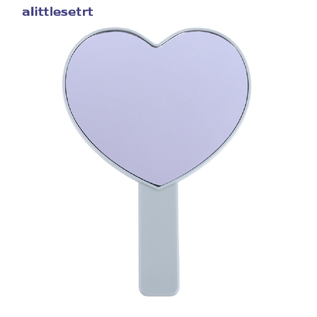 1 Gương Trang Điểm Cầm Tay Hình Trái Tim Có Tay Cầm Tiện Lợi