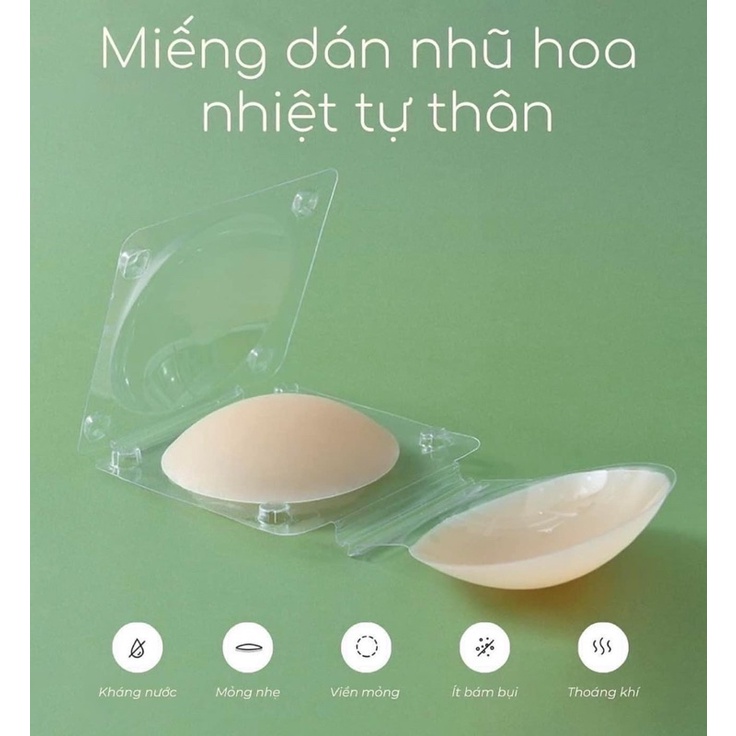 Miếng Dán Ngực Tự Thân  Tàng Hình Tự Dính Không Keo Ôm Sát Ngực Không Rơi