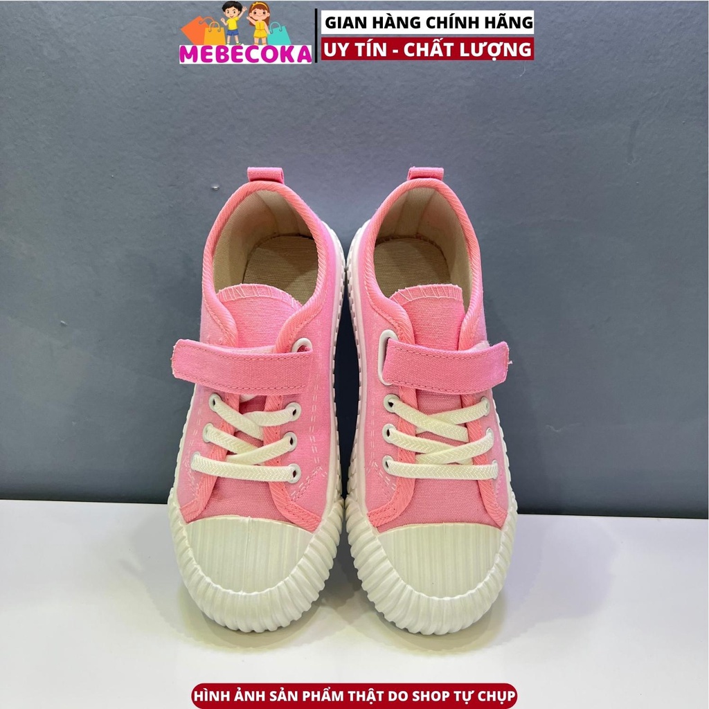 Giày thể thao quai khóa dán phong cách Hàn Quốc xinh xắn cho bé gái loại đẹp mbck