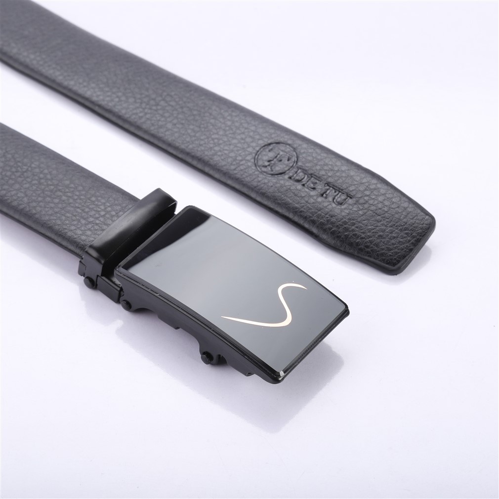 Thắt lưng nam Nam Da Bò khóa tự động đầu đen cao cấp