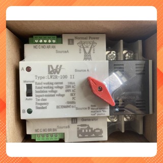 [Bản quốc tế] ATS 2P 100A LW Bộ chuyển nguồn điện tự động Không Gây Mất Điện