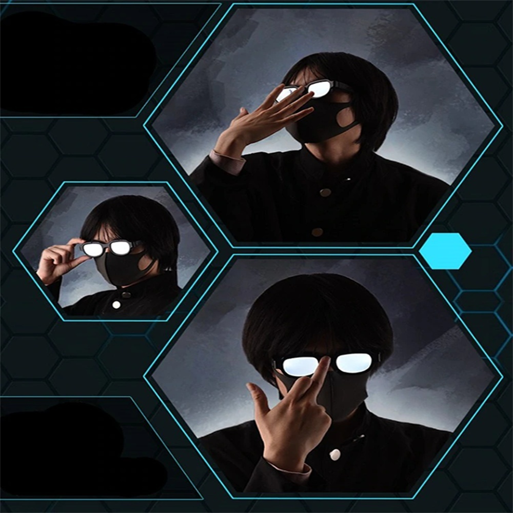 Mắt Kính Cosplay Thám Tử Conan Có Đèn LED Phát Sáng Phong Cách Nhật Bản