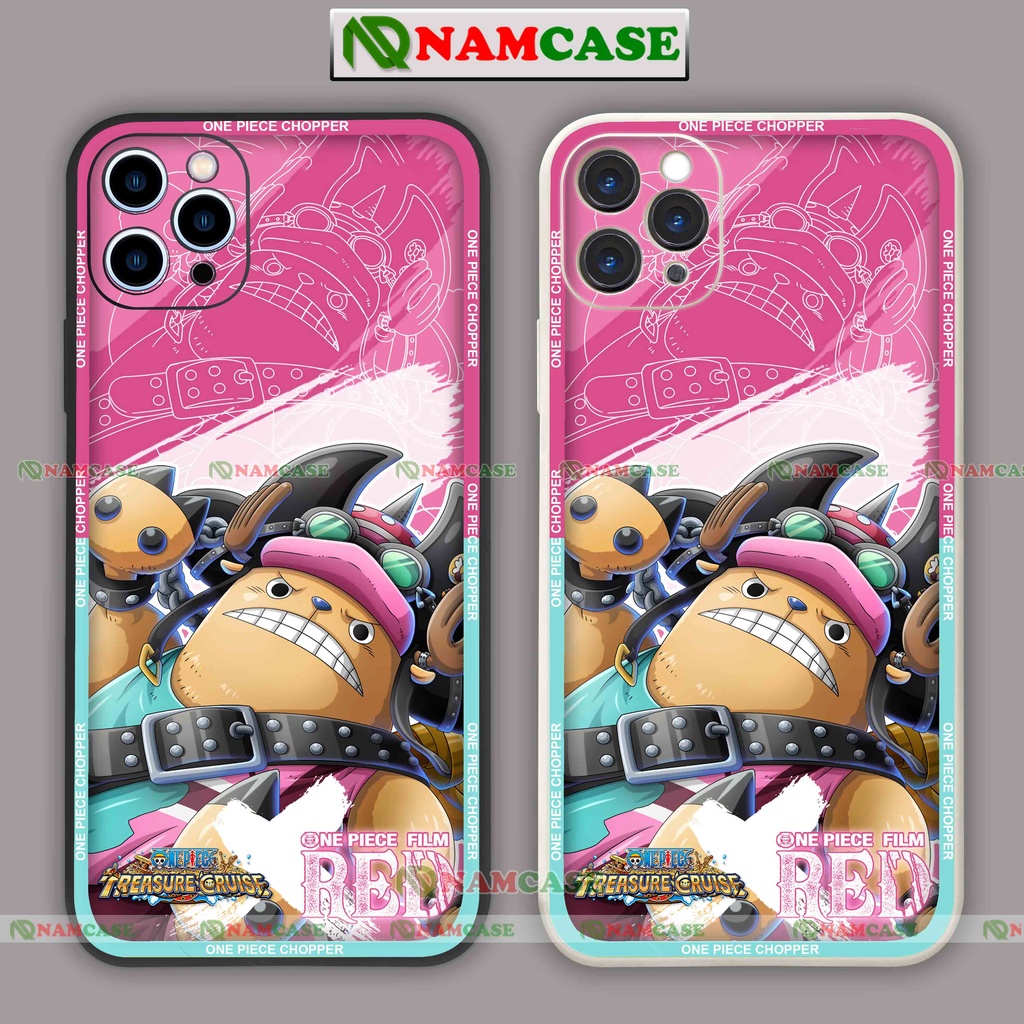 Ốp lưng điện thoại iPhone anime one piece Chopper cạnh vuông silicon dẻo ip 6/6s/7/8/X/XS/XR/11/12/13/14 Pro Max Plus