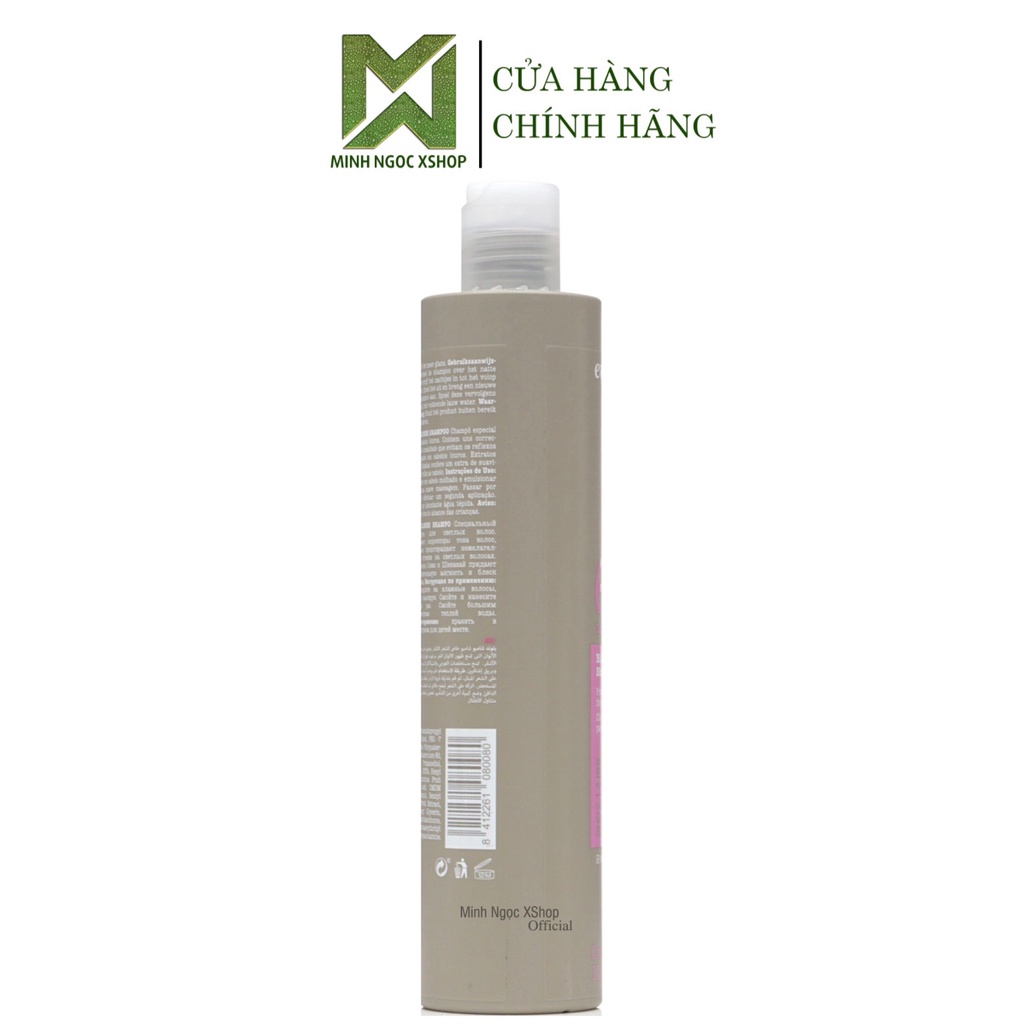 Dầu gội tím cho tóc tẩy nhuộm vàng sáng Eva E Line Blonde Shampoo 300ML