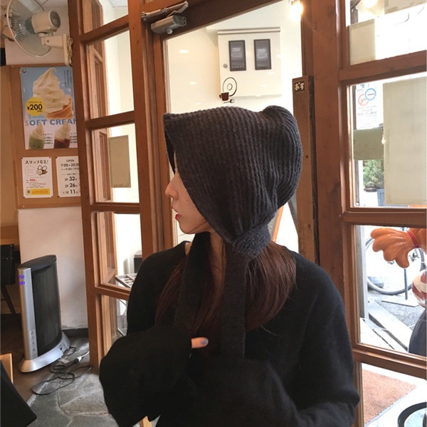 Mũ Len Dệt Kim Thời Trang Mùa Thu Đông Phong Cách Vintage Hàn Quốc Ấm Áp