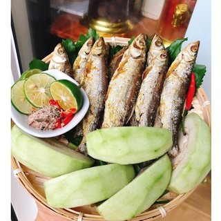 Cá mương sấy ăn liền hồ Thác Bà-500g