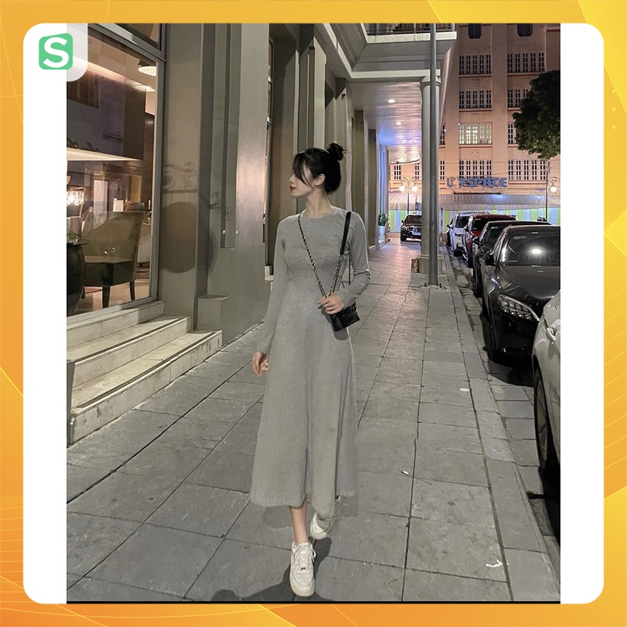 Váy Body Dáng Dài Chất Thun Tăm Phong Cách Hàn Quốc M188 - Korean Fashion Style