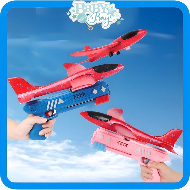 Súng Bắn Máy Bay Đồ Chơi Trẻ Em TINYBABY Xốp Cứng Chắc Chắn Tầm Bay Lượn Xa Mô Hình Trẻ Em