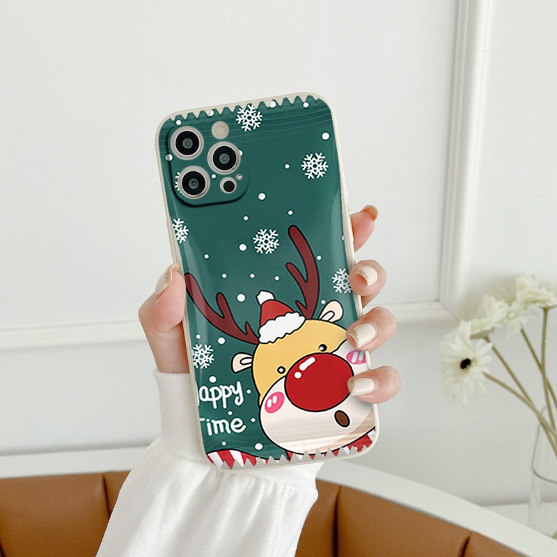 Ốp lưng iphone vỏ kẹo tuần lộc 6/6splus/7/7plus/8/8plus/x/xr/xs/11/12/13/14/pro/max/plus/promax cạnh vuông bảo vệ camera