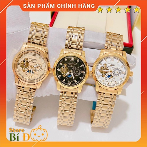 Đồng hồ nam Longines chạy cơ automatic size 41 dây hợp kim đúc cao cấp CHÔNG NƯỚC