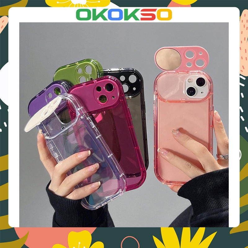 Phù Hợp Ốp Điện Thoại Nắp Gập Tráng Gương Trong Suốt Chống Sốc Cho OPPO Reno8 / Reno7pro / reno6 / 7z / 5 R17 A53 / A9 2020 / F11 / A31 / A3S