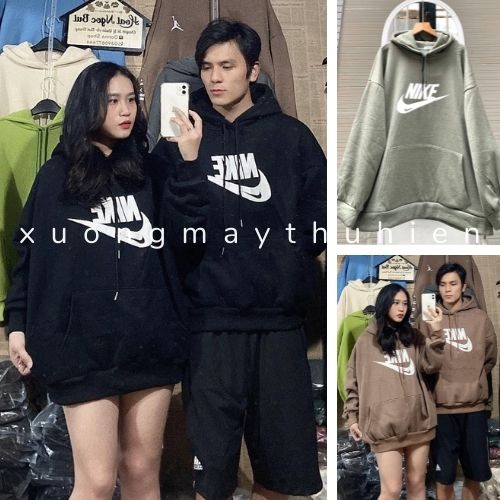 Áo nỉ có mũ thiết kế form rộng thời trang Hàn Quốc xuongmaythuhien