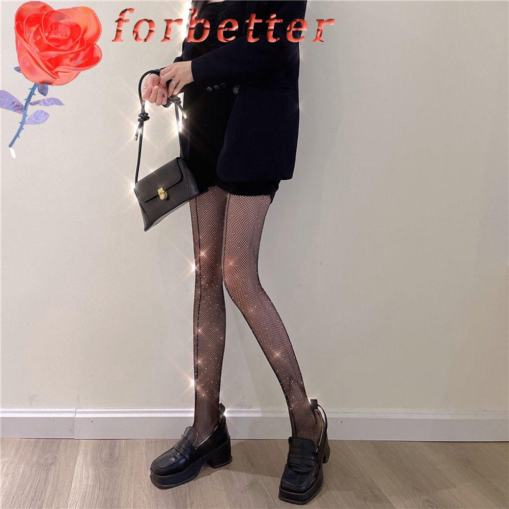 Quần Tất Lưới Không Đường May Sáng Bóng Quyến Rũ Dành Cho Nữ|Quần Tất Dáng Ôm Kẻ Sọc Nhiều Màu Sắc Thời Trang Thu Đông Cho Nữ