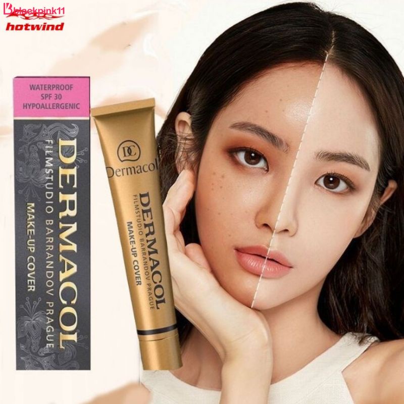 Chính Hãng Kem Che Khuyết Điểm Dermacol Make-Up Cover Huyền Thoại Cao Bao Phủ Nền Trang Điểm 30G Chất Lượng Tốt Chống Nước Liquid Foundation Blackpink11