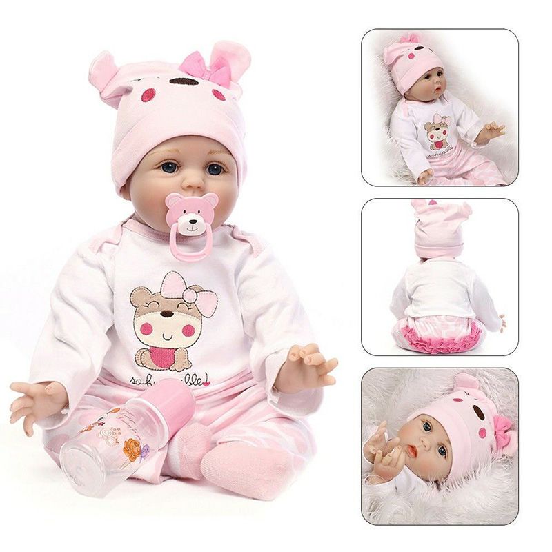 Búp bê em bé sơ sinh bằng silicon 60cm 55cm 48cm nhiều kiểu dáng tùy chọn đáng yêu