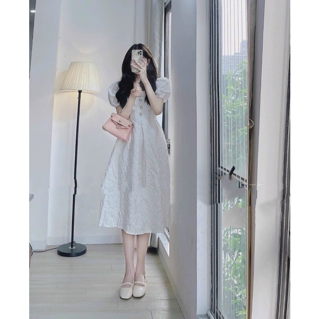 ĐẦM TRẮNG DÁNG DÀI TIÊU THƯ SIÊU XINH D72