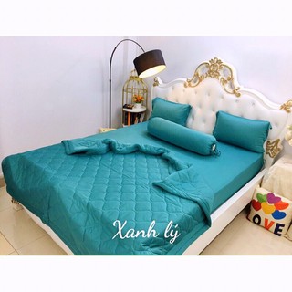 Bộ thun Ga Màu Trơn 4 món K mền