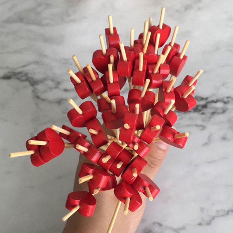 Set 100 Tăm Xỉa Răng Làm Cocktail Hình Ngón Tay Độc Đáo