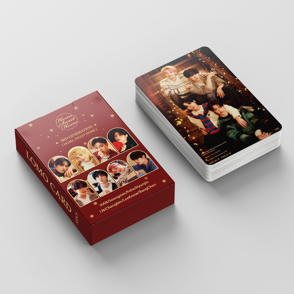 Set 55 Tấm Thẻ Ảnh Lomo Các Thành Viên Nhóm Nhạc Stray kids