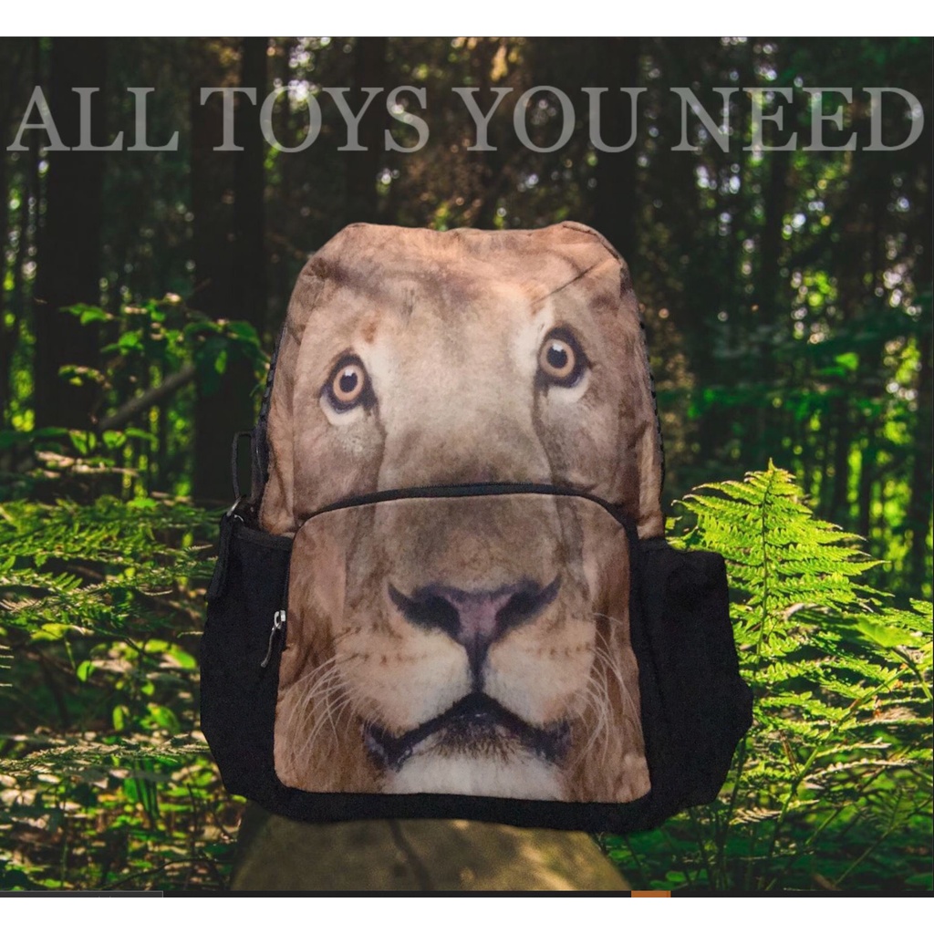 Balo sư tử 3D chính hãng Hồng Kong- Bista Galaxy 3D Lion Backpack- Balo đựng laptop, balo đi học cá tính