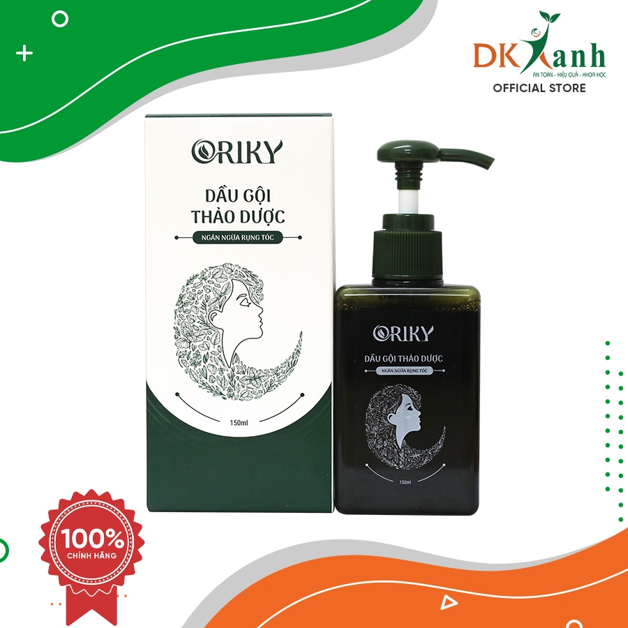 Dầu gội thảo dược Oriky sạch gàu, nấm ngứa, chống, ngăn rụng tóc sau sinh, kích thích mọc tóc