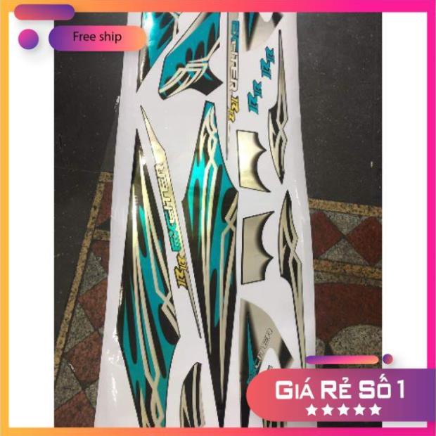 FREE SHIP + SALE SỐC +DECAL PVC 5 LỚP CHẤT LƯỢNG CAO Tem rời Exciter 2009 chất liệu Crom