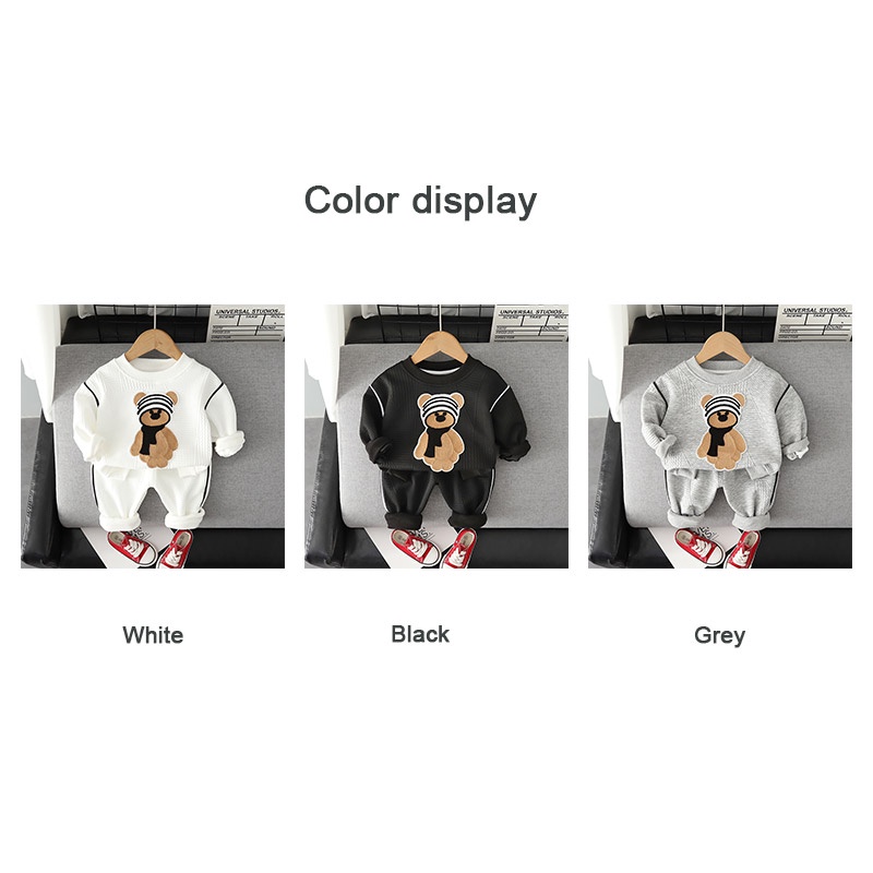 Bộ quần áo sweater AMILA họa tiết hoạt hình đáng yêu phong cách Phương Tây cho bé trai